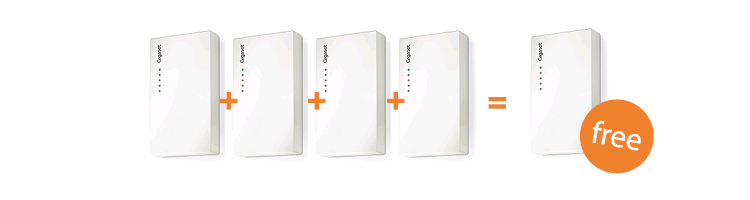 Buy 4 x Gigaset N720 IP DECT Base Stations & get a free N720 DM PRO