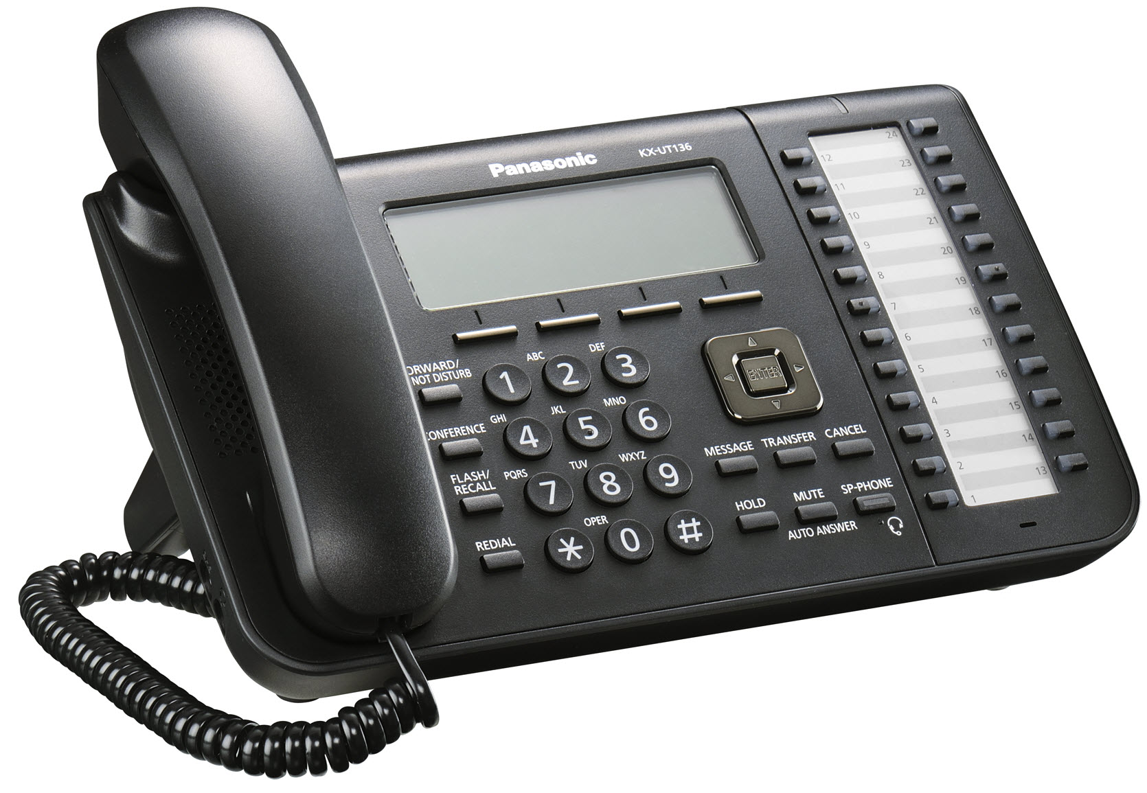 Panasonic KX-UT136 SIP Desk Phone | Available in Black and White